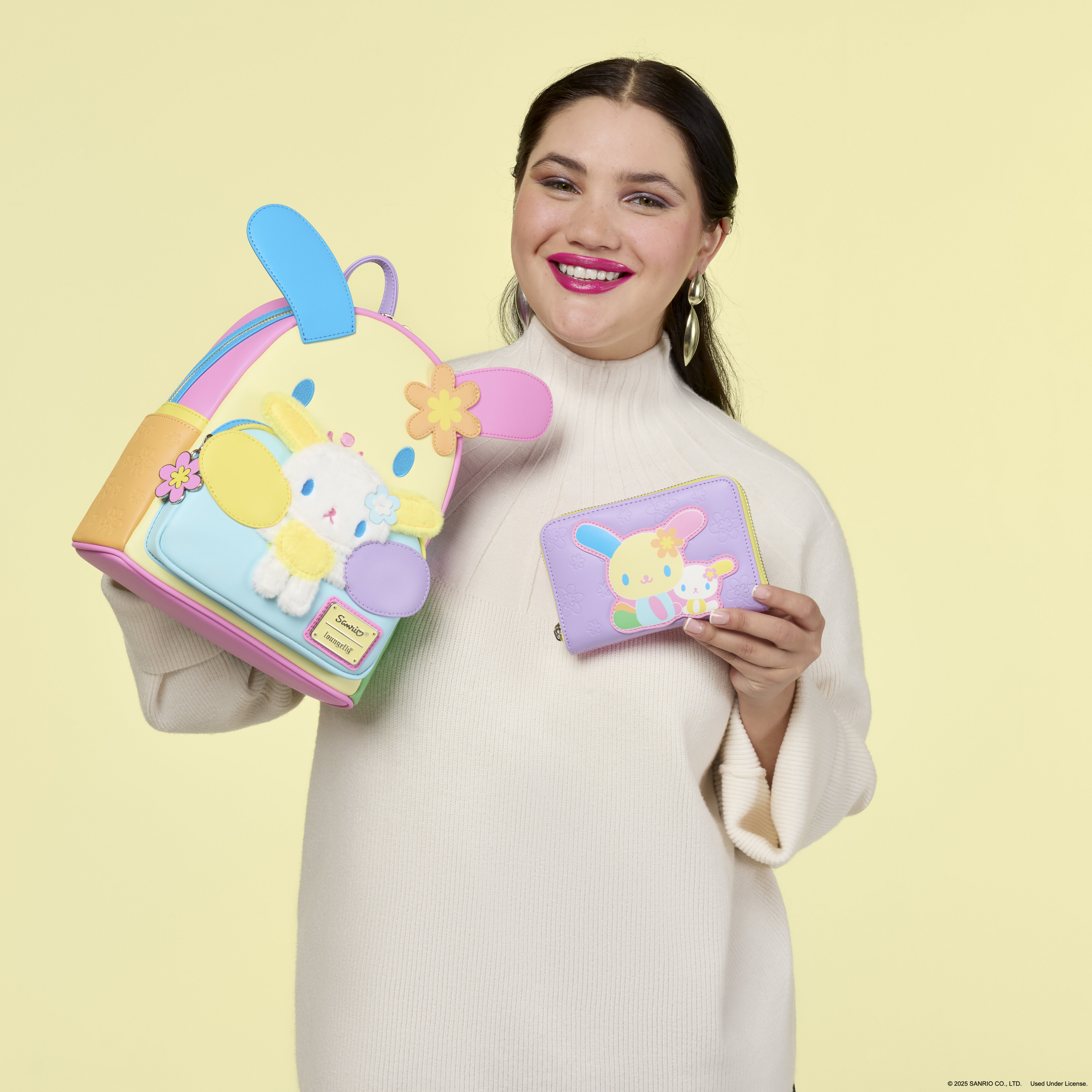 Sanrio Exclusive U*SA*HA*NA Color Block Zip Around Wallet | Loungefly